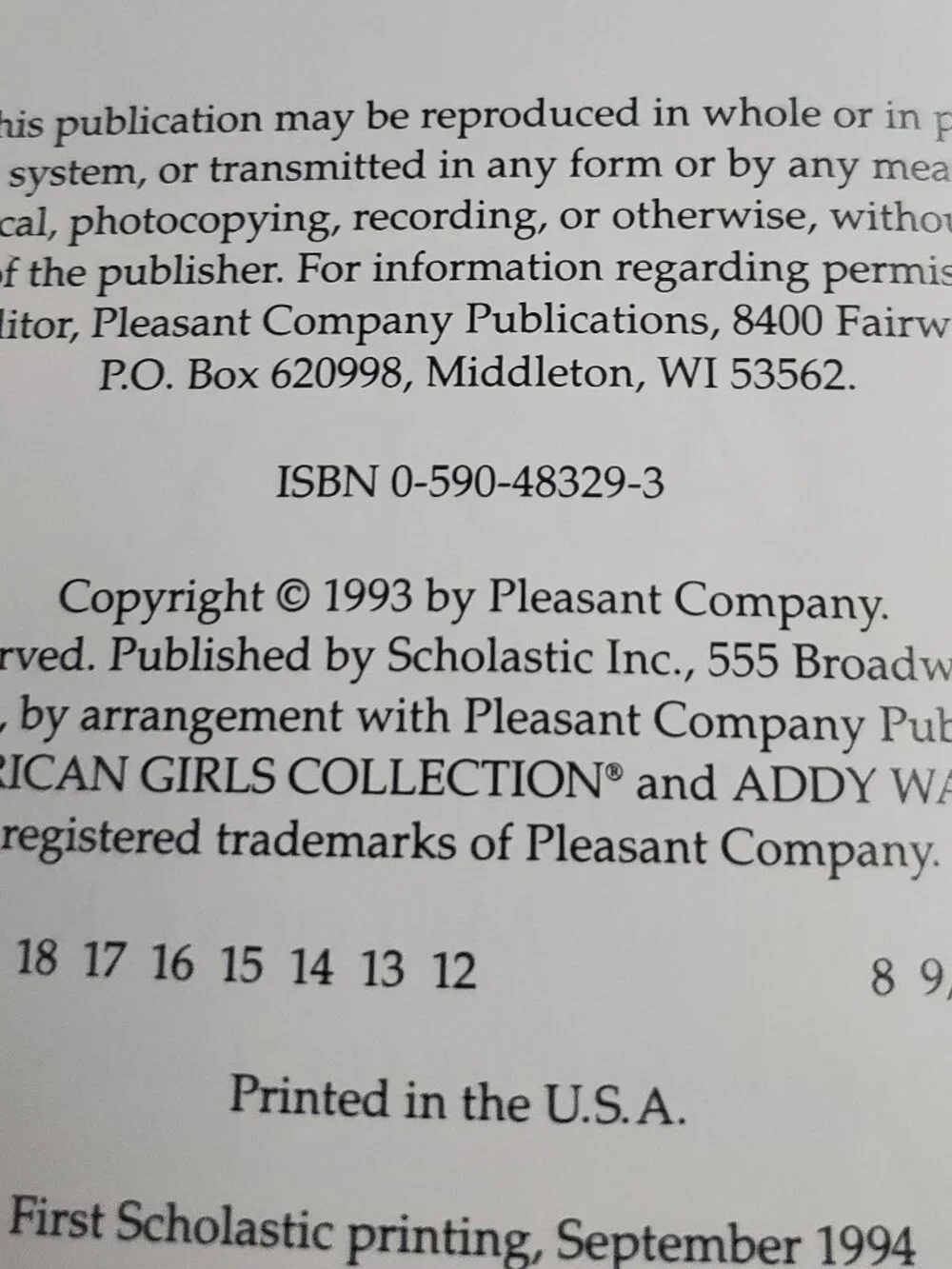 Vintage 1980s-90s American Girl Book Lot - Meet Molly, Meet Addy & Mini Book